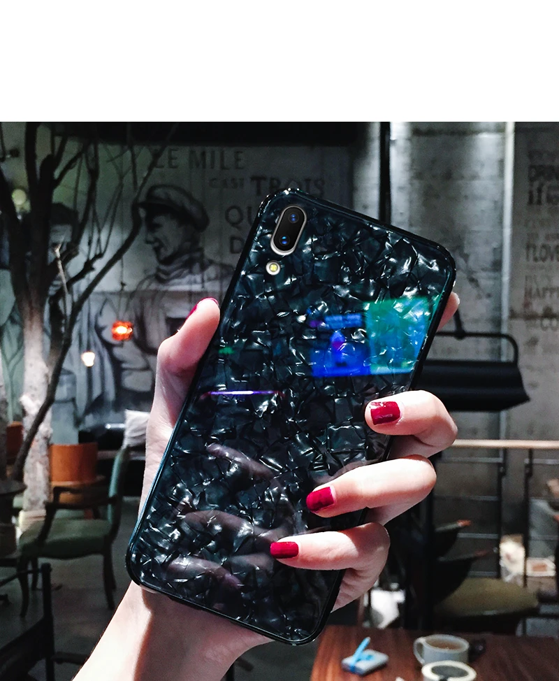 BONVAN закаленное Стекло чехол на huawei P20 Pro p20 case мечта Shell Блеск Твердый переплет чехол для huawei P20 lite мягкий силиконовый бампер случай защиты чехлы для телефон