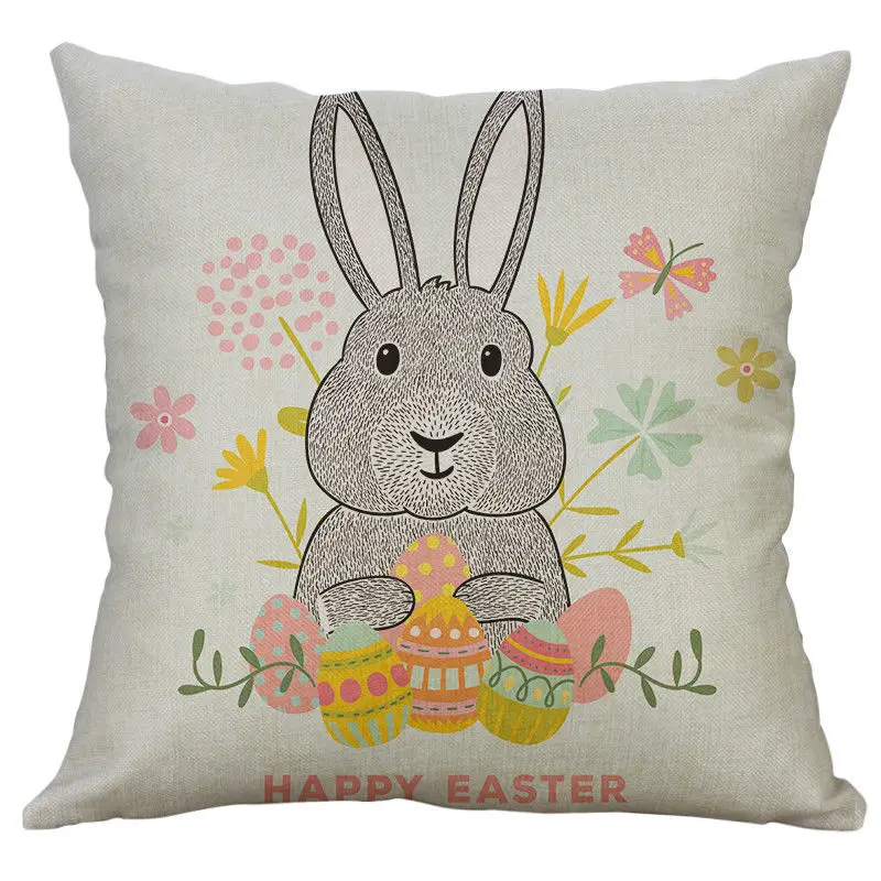 Горячая Распродажа Happy Easter Bunny яйцо диван мягкая кровать украшения дома фестиваль