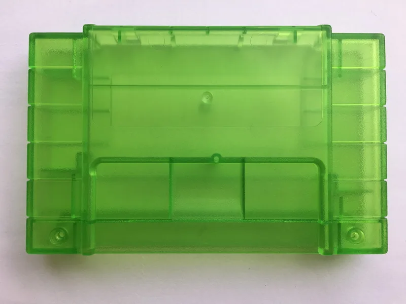 10 шт./компл. прозрачный зеленый корпус картриджа с винтами для систем Super SNES