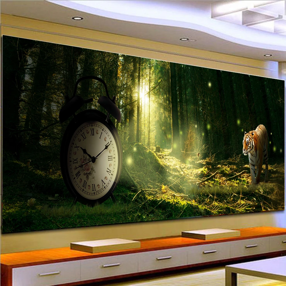 5D DIY Алмазная картина Полный Круглый настенное искусство полная дрель тигр