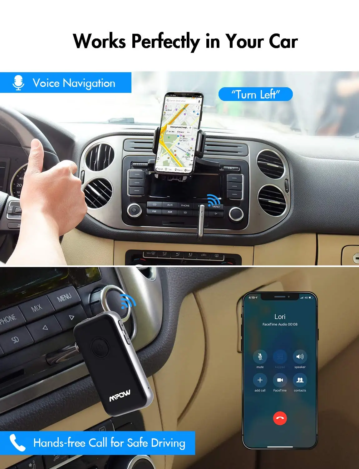 Mpow BH045 2nd Bluetooth 5,0 приемник передатчик 2 в 1 Поддержка APTX/APTX-LL 12 часов время воспроизведения беспроводной аудио стерео адаптер
