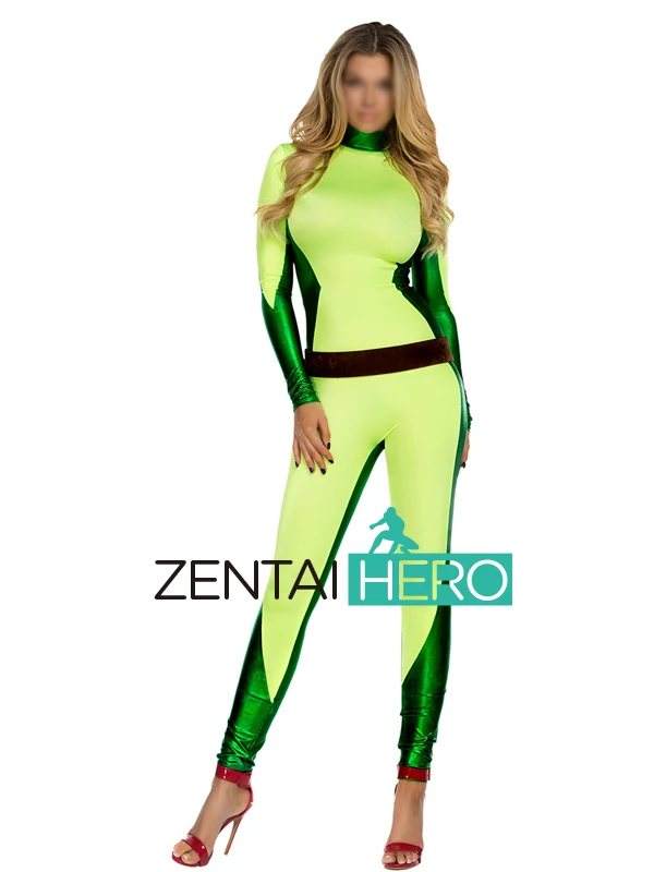 Бесплатная доставка DHL Новое нарядное платье спандекс Блестящий Зеленый костюм