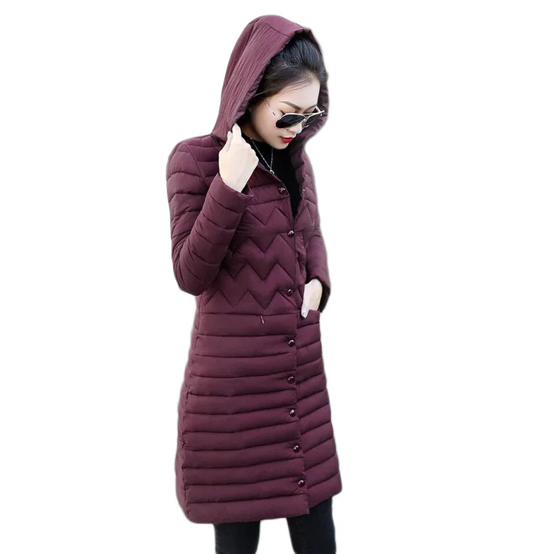 Куртка женская зимняя с хлопковой подкладкой однотонная черного серого цвета A107