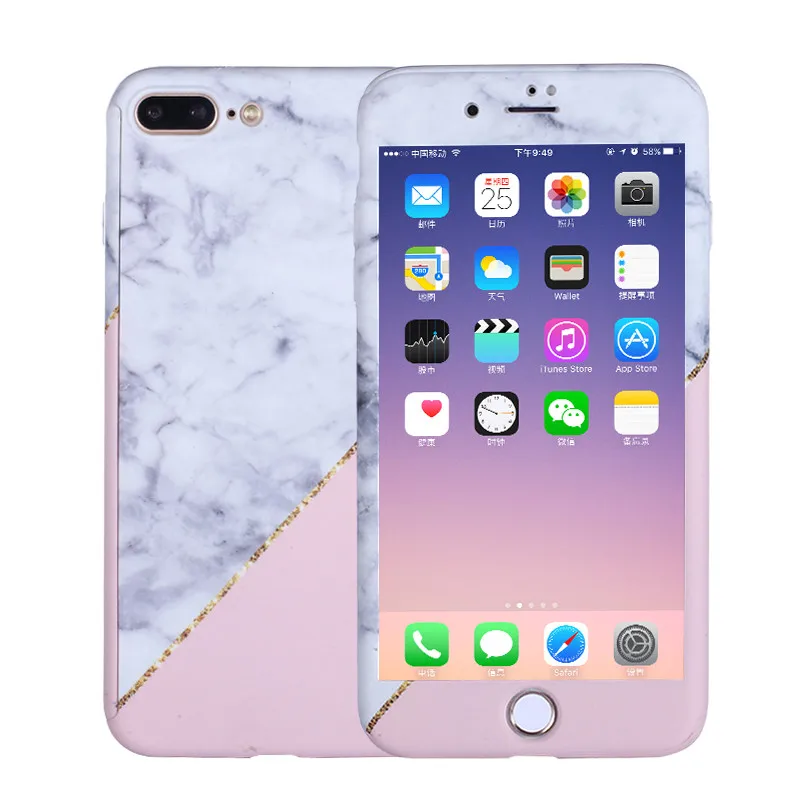 Чехол с полной защитой для iPhone 11 Pro X Xs Max XR 8 7 6 s Plus, твердый пластиковый чехол для телефона, 360 градусов