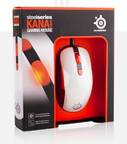 SteelSeries Kana V2 мышь оптическая игровая мышь и мыши гоночное ядро профессиональная оптическая игровая мышь - Цвет: with retail package