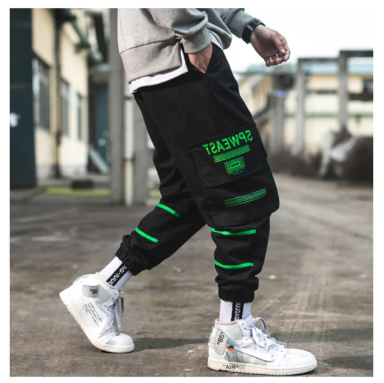 Новый для мужчин женщин Брюки Карго карманы брюк брюки девочек повседневное дно