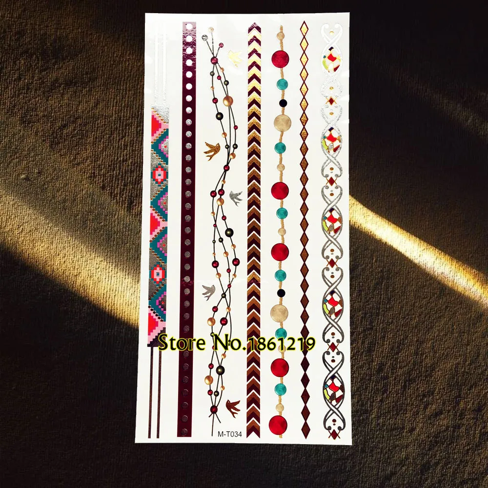 Временная Водонепроницаемая вспышка-Татуировка со змеиным принтом женский