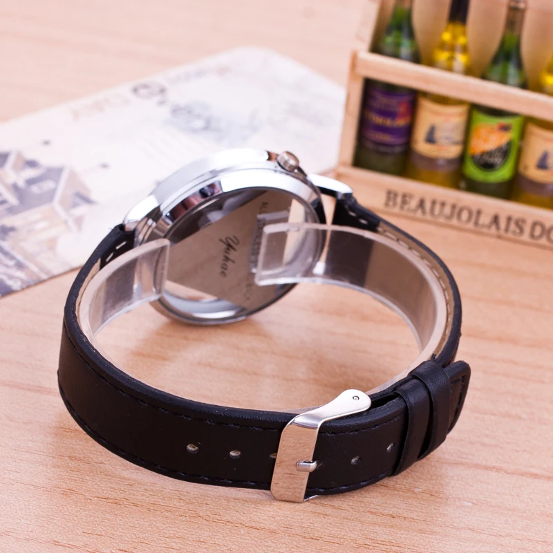 Часы с треугольным ремешком для мужчин и женщин круглые наручные часы унисекс