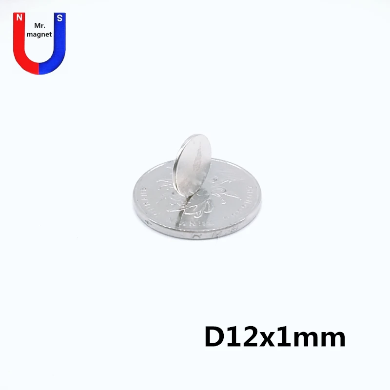 

100pcs N35 12mm x 1 mm Strong Round Magnets Dia 12x1mm Neodymium Magnet Rare Earth Magnet 12*1