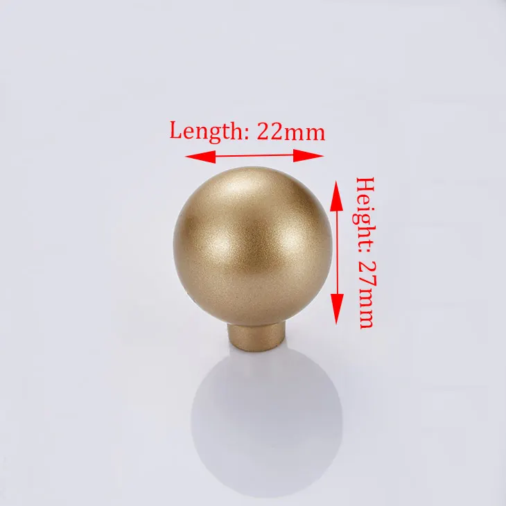 6008 Single hole NAIERDI твердая цинковая золотая для шкафа Ручка для мебельные ручки для ящиков Шкаф Тянет декоративный домашний декор фурнитура - Цвет: 6008 Single hole
