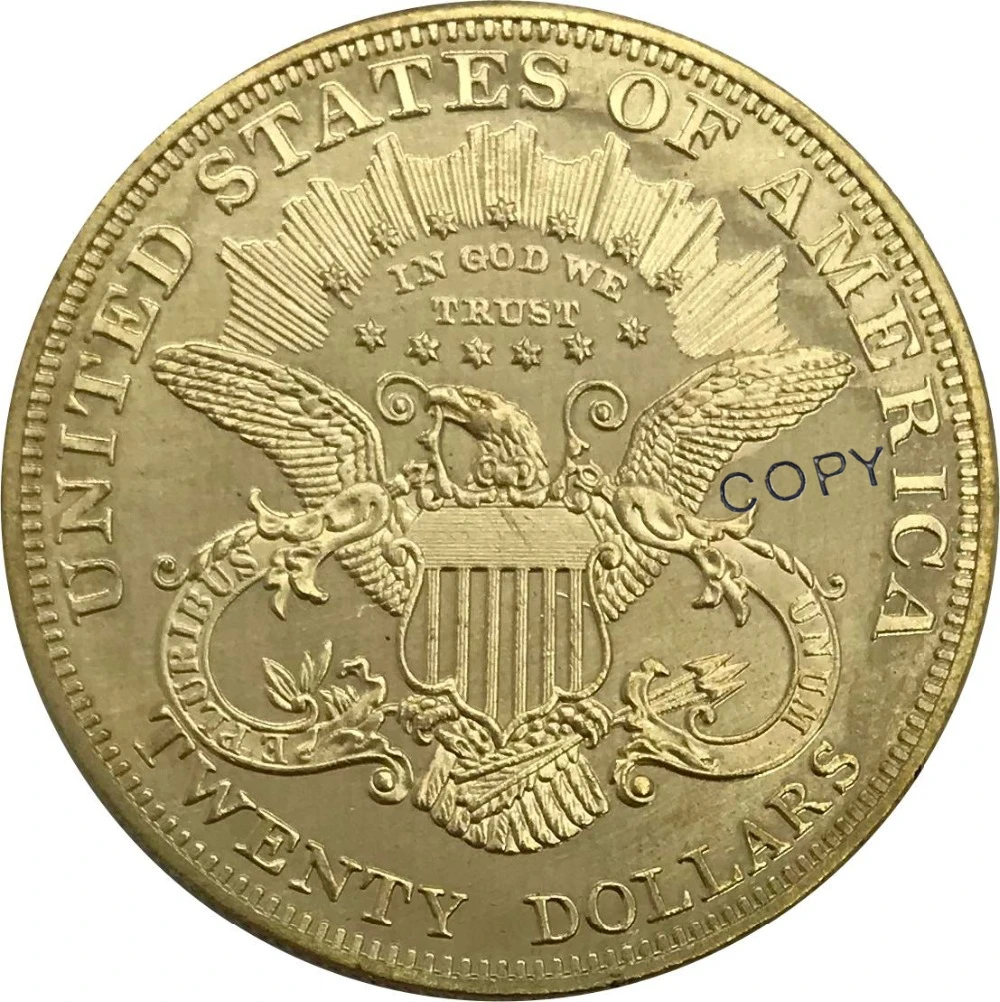 1895 P США 20 двадцати долларов голова свободы двойной Орлан с девизом золотая