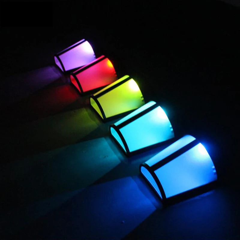 T LED Красочный солнечный уличный свет PIR датчик движения лампы для безопасности