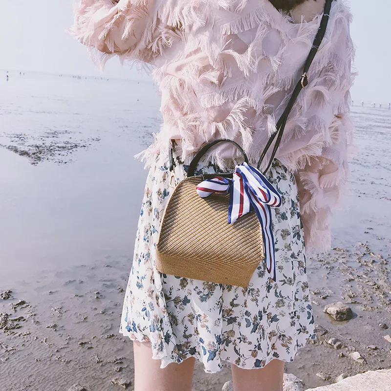 Соломенная пляжная сумка Bolsa Feminina через плечо женские сумки для женщин 2019 De Palha