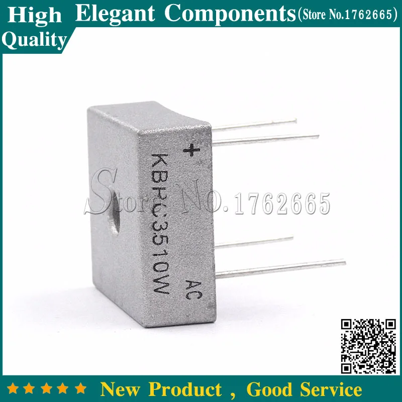 1 шт. 4 контактный диодный мост выпрямитель KBPC3510W KBPC3510 35A 1000 в|rectifier bridge|rectifier diode