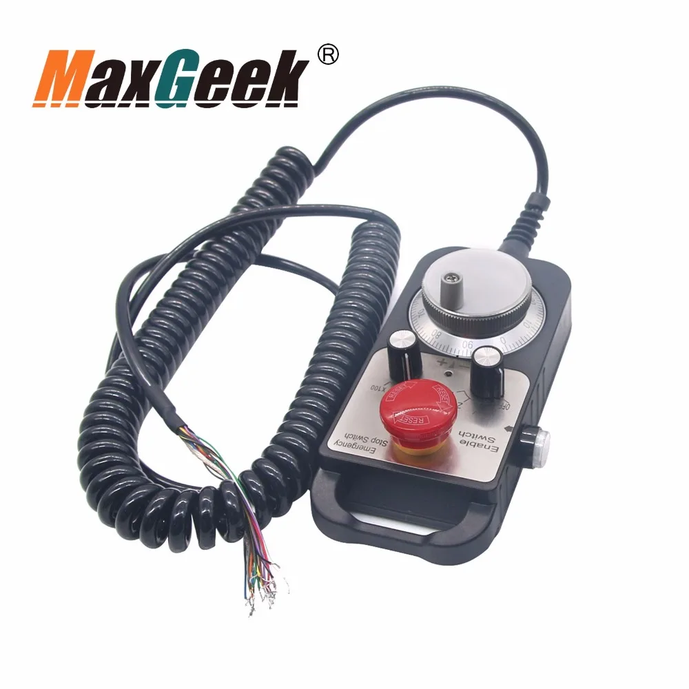 Maxgeek Универсальный 5V 100PPR CNC 4 осевой MPG подвесной ручной и аварийный стоп F/