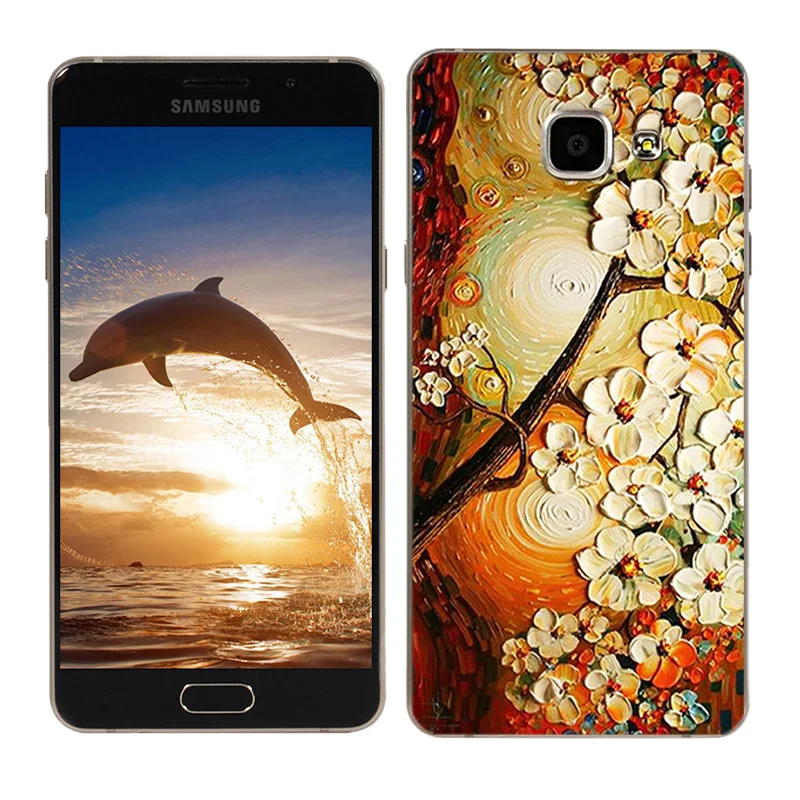 Чехол для телефона s для samsung Galaxy A3 A5 TPU Fundas Para Coque чехол для телефона с ночной росписью для Galaxy A7 Shell - Цвет: 16