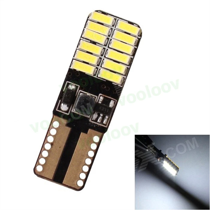2x настоящий Canbus T10 LED W5W 4014 ширина автомобиля Свет Парковка свет ошибка Бесплатная