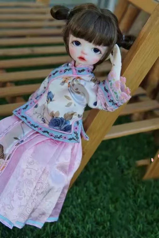 2 шт./компл. изысканный китайский древний костюм для blyth kurhn licca 1/6 bjd кукла розовый