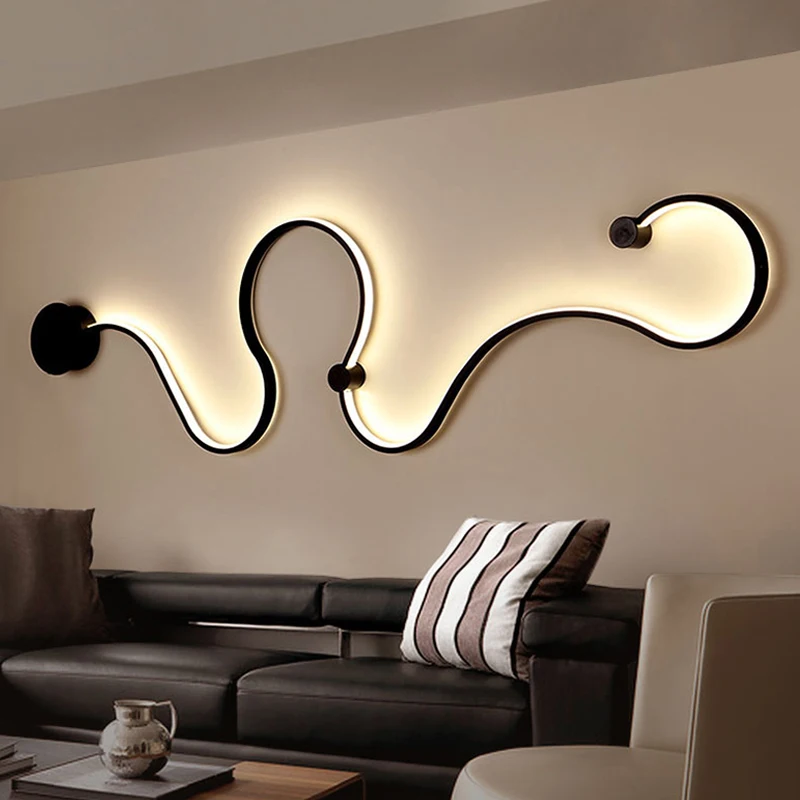 Simple and creative modern LED wall lamp for bedroom bedside decorative lamp living room corridor hotel wall lamp Free shipping