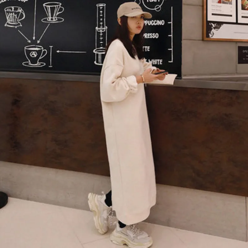 LANMREM 2020 осеннее и зимнее Новое повседневное модное женское свободное одноцветное