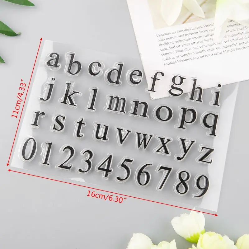 Алфавит силиконовая прозрачная печать штамп сделай сам скрапбукинг фотоальбом