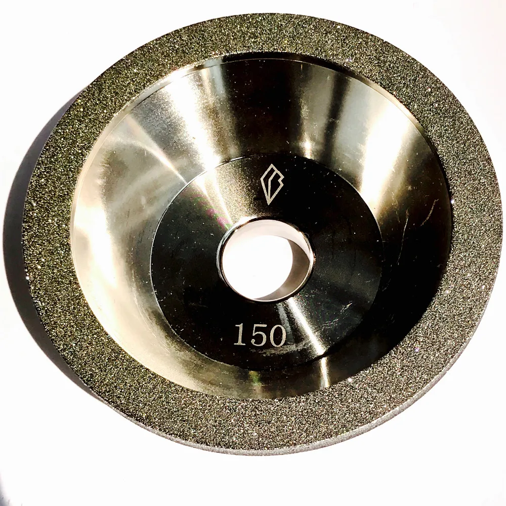 Бесплатная доставка 1 шт. зернистость 80 #-600 # 100d * 10w * 5u * 20h * 35t алмазный шлифовальный круг для заточки лезвий из сплава