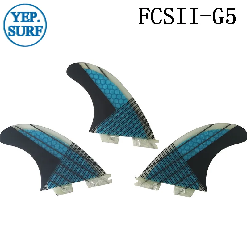FCS II плавники из стекловолокна соты FCS2 плавники G5 Киль плавник в серфинге 2 цвета