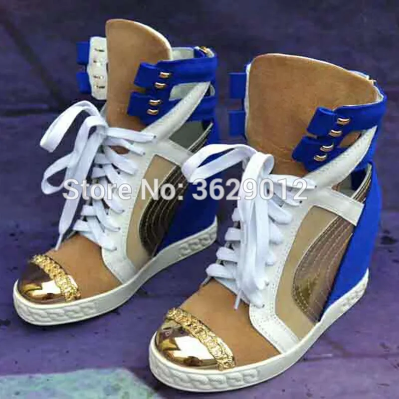 Lynskey Height Increasing Designer Casual Shoes Women Wedges Metal Toe Ankle Boots Hidden Heel Female Flats | Обувь