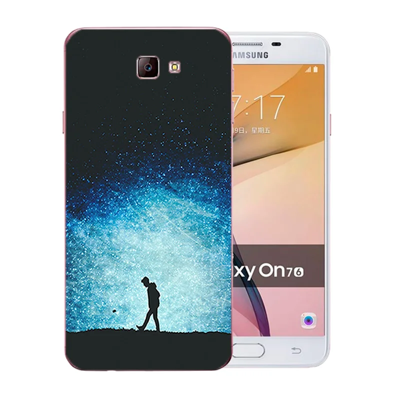 Phone Cases for Samsung Galaxy J7 Prime Night Sky Pattern Soft TPU Silicone Back Cover FOR On7 2016 G610F Protect Shell |