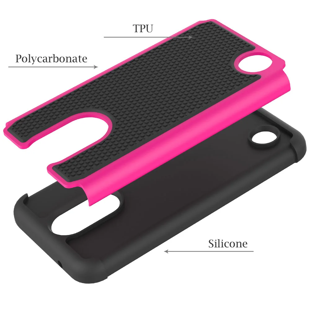 Dual Layer Heavy Duty Hybrid Armor Case Shockproof Anti Slip Cover For LG K20 Plus/K10 2017/ LV5/K20 V/Harmony/Grace LTE L59BL @ | Мобильные
