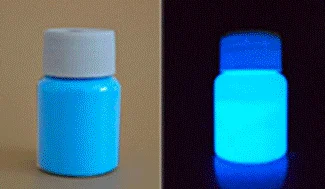 Флуоресцентная краска DIY, праздник карнавал темный пигмент свечение, ночной бег супер яркий светящийся Темный люминесцентный Пигмент - Цвет: light-blue