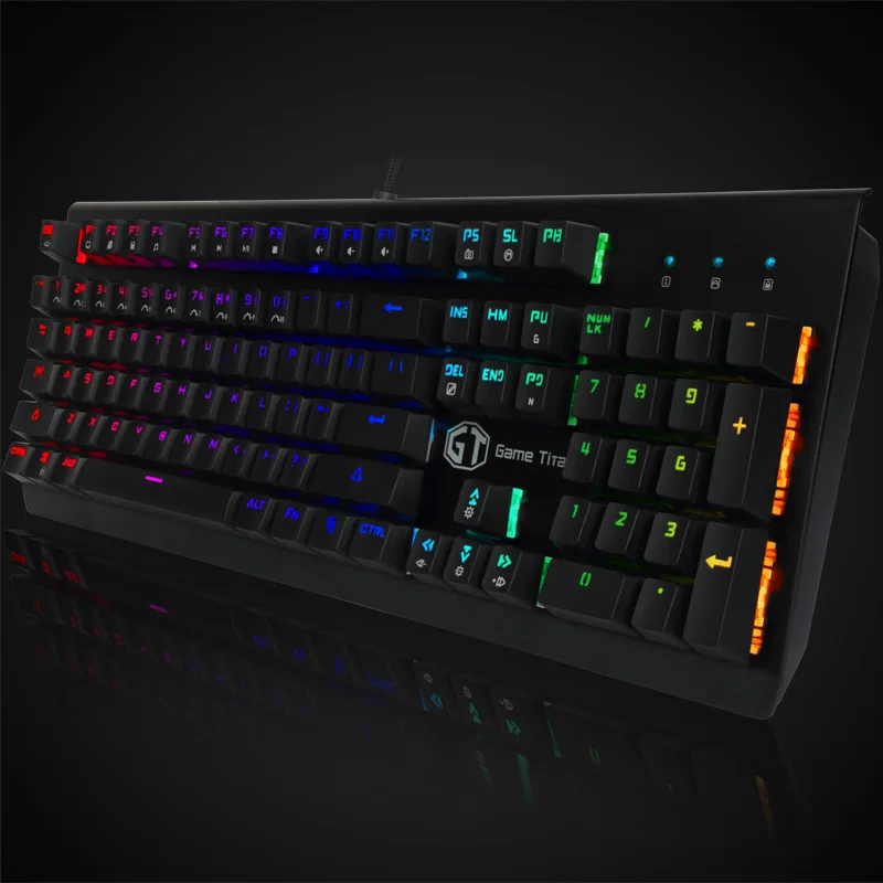 Delux светодиодный RGB игровая клавиатура с подсветкой мышь Combo 4000DPI для ноутбука ПК