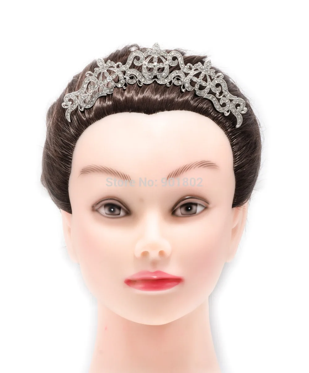 Стразы заколки для волос с кристаллами и цветами свадебная расческа женщин