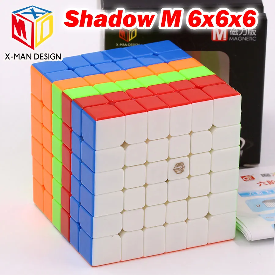 Головоломка, магический куб QiYi Xman 6x6x6 6*6*6 Shadow M, магнитный кубик, профессиональная образовательная головоломка, твист, игрушки мудрости, логическая игра Z