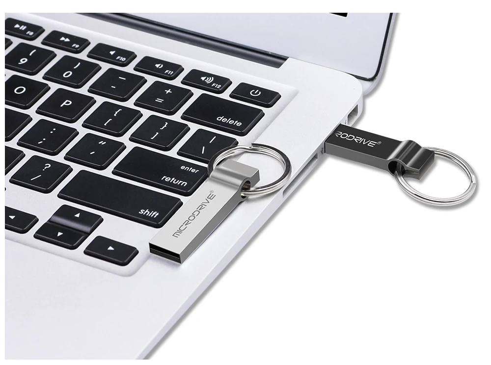 Микронакопитель usb флеш-накопитель u диск Водонепроницаемая металлическая серебряная карта памяти, Флеш накопитель 8 ГБ 16 ГБ 32 ГБ 64 ГБ 128 ГБ мини-флешка