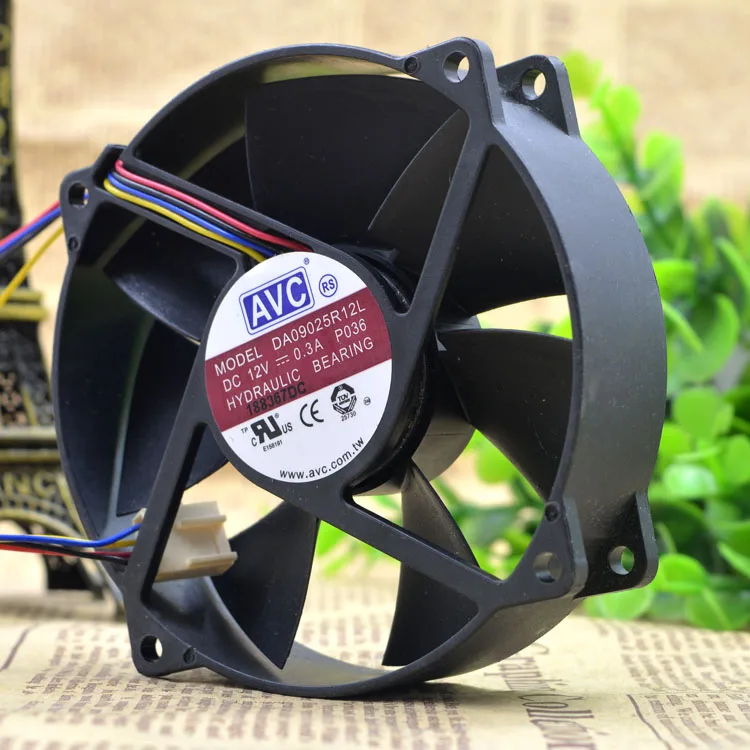 Новый оригинальный 9 см круглый 9025 12 В 0.3A DA09025R12L CPU бесшумный вентилятор охлаждения