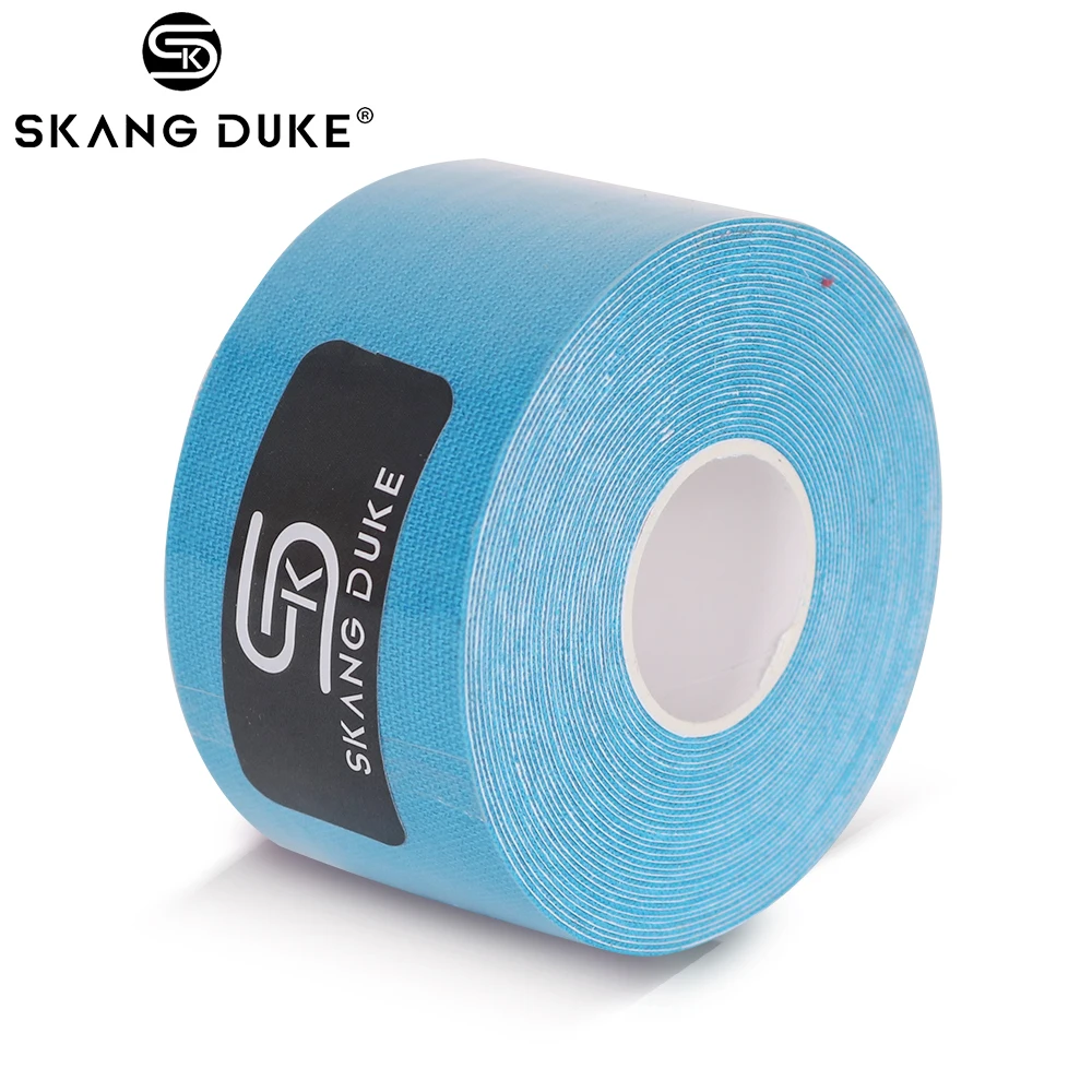 Sky Blue KinesioTape 1pc5M кинезиологическая лента, повязка для мышц, рулон, хлопок, эластичная лента для колена, кинезиологическая, водонепроницаемая, для боли, для бега, фитнеса, тренажерного зала, наклейка - Цвет: Sky Blue KinesioTape