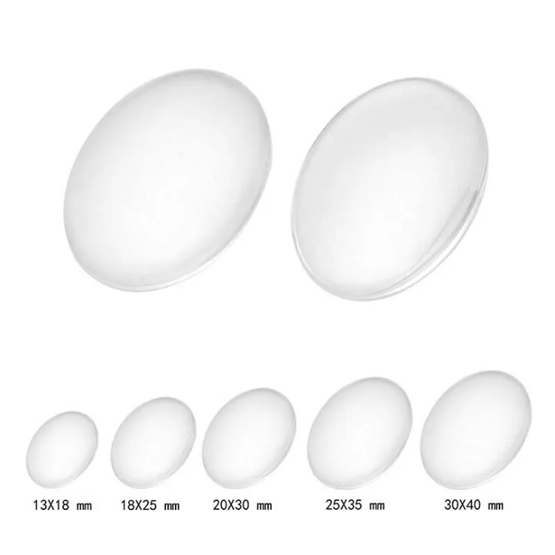 Оптовая продажа сделай сам 25*18 мм прозрачное искусственное увеличительное