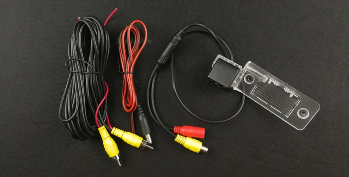rear view camera HD Автомобильный CCD 4 светодиодный ночного видения резервная камера заднего вида парковочная обратная Водонепроницаемая Для VW Tiguan Touareg POLO Sedan Santana Passat - Название цвета: rear view camera