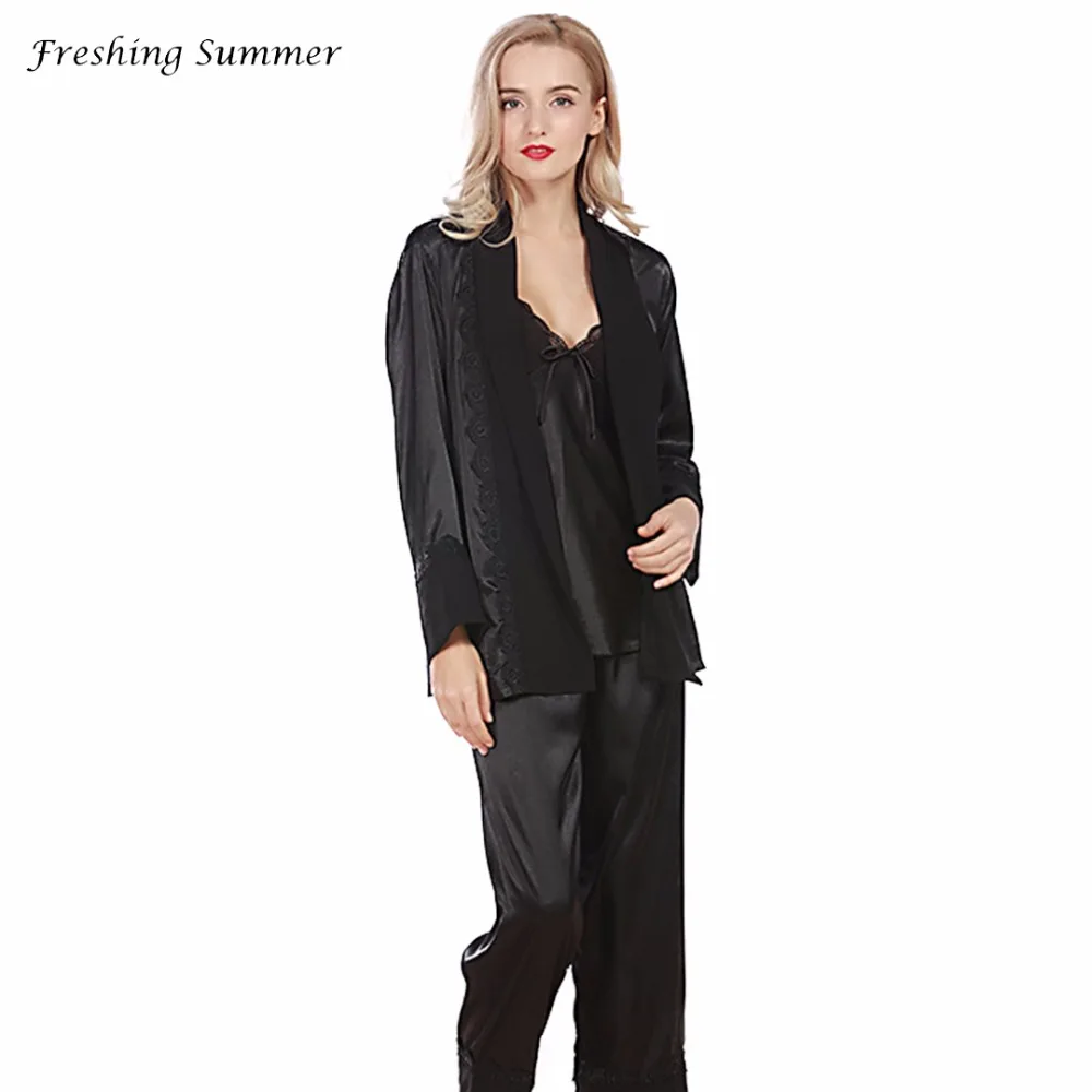 Освежителем летние полиэстер мягкий полный пижамы Спагетти ремень и полная