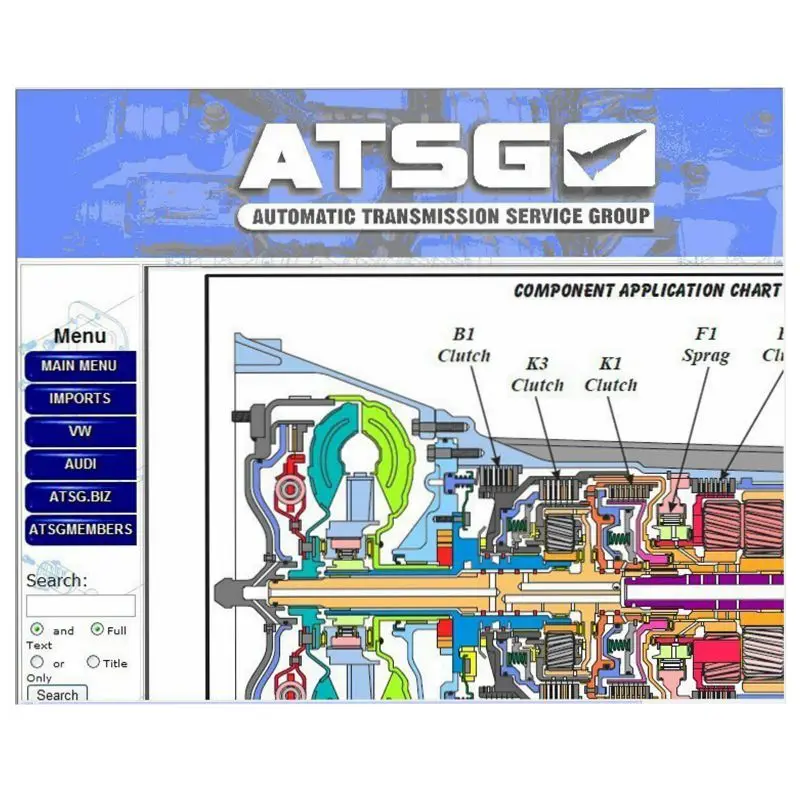 Последнее руководство по ремонту автоматической коробки передач V2017 ATSG
