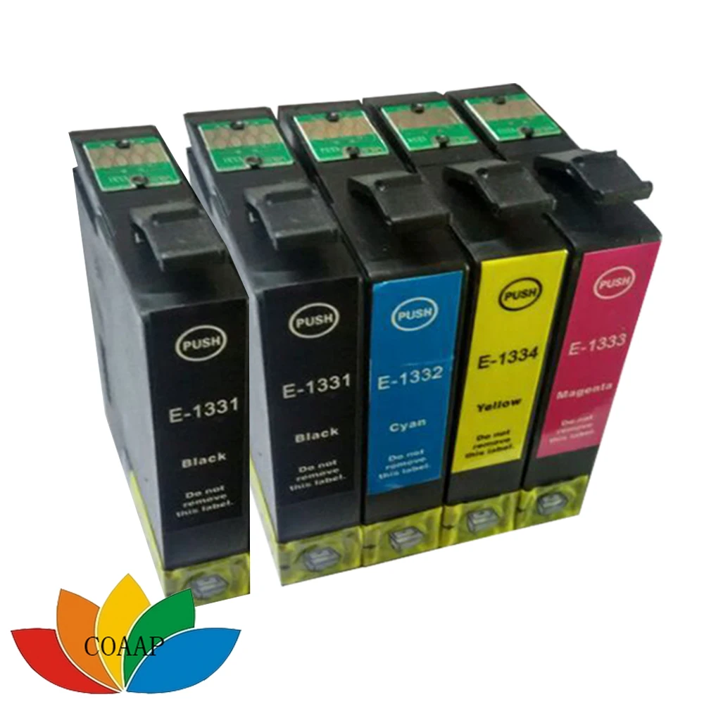 5PK t1331 t1332 t1333 t1334 Совместимый струйный картридж для Stylus NX130 NX430 Office TX320F TX325F и т. д.|inkjet