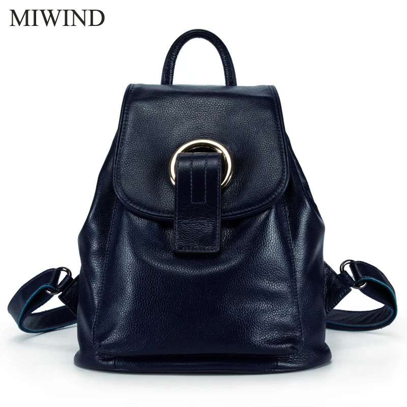Рюкзак MIWIND Женский из мягкой натуральной коровьей кожи|real leather backpack|leather backpackwomen