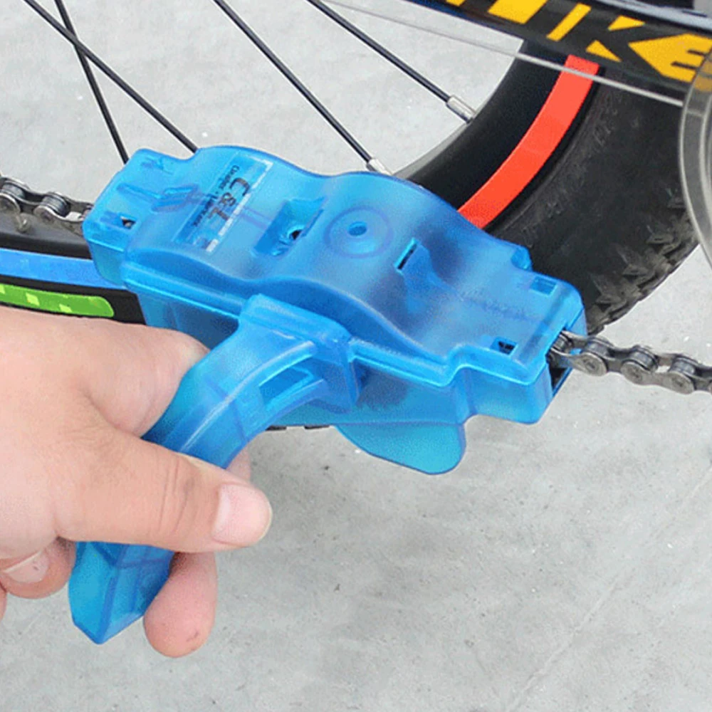 BIKEIN PRO портативный очиститель цепи велосипеда с синей пластиковой коробкой и