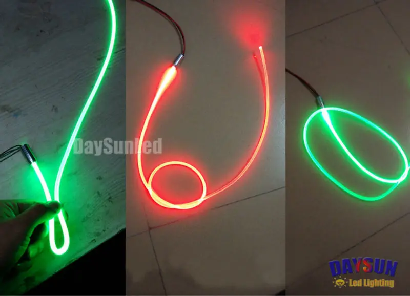 Car/Home Use Side-glow Fiber Optic Light Illuminators 6 Colors Available DC12V 1W | LED Strip