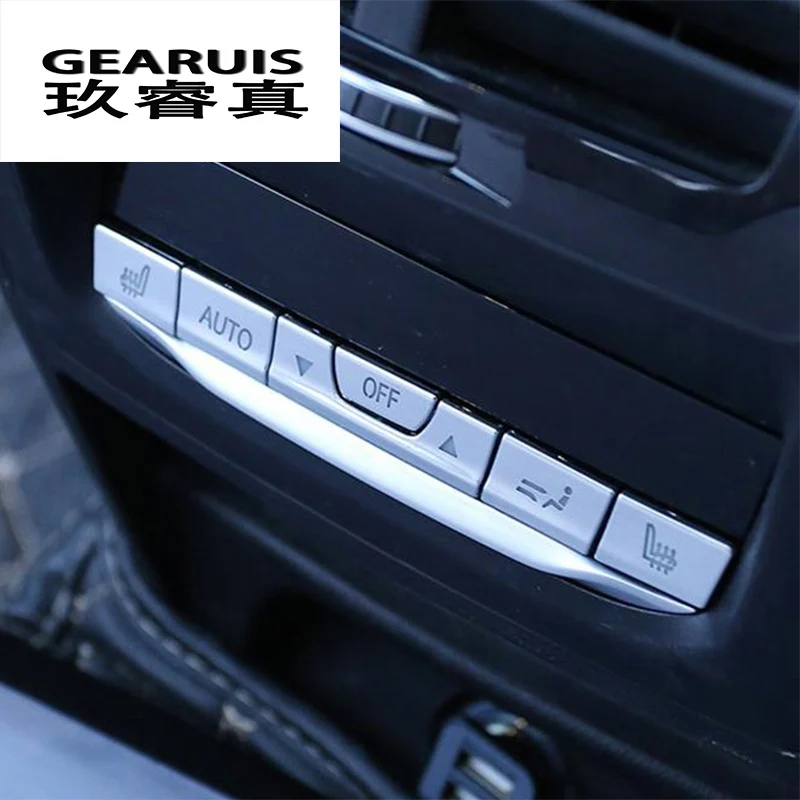 

Car styling Back Air Vent Outlet Panel buttons decoration Covers Stickers Trim for BMW X3 G01 X4 Interior auto Accessories refit