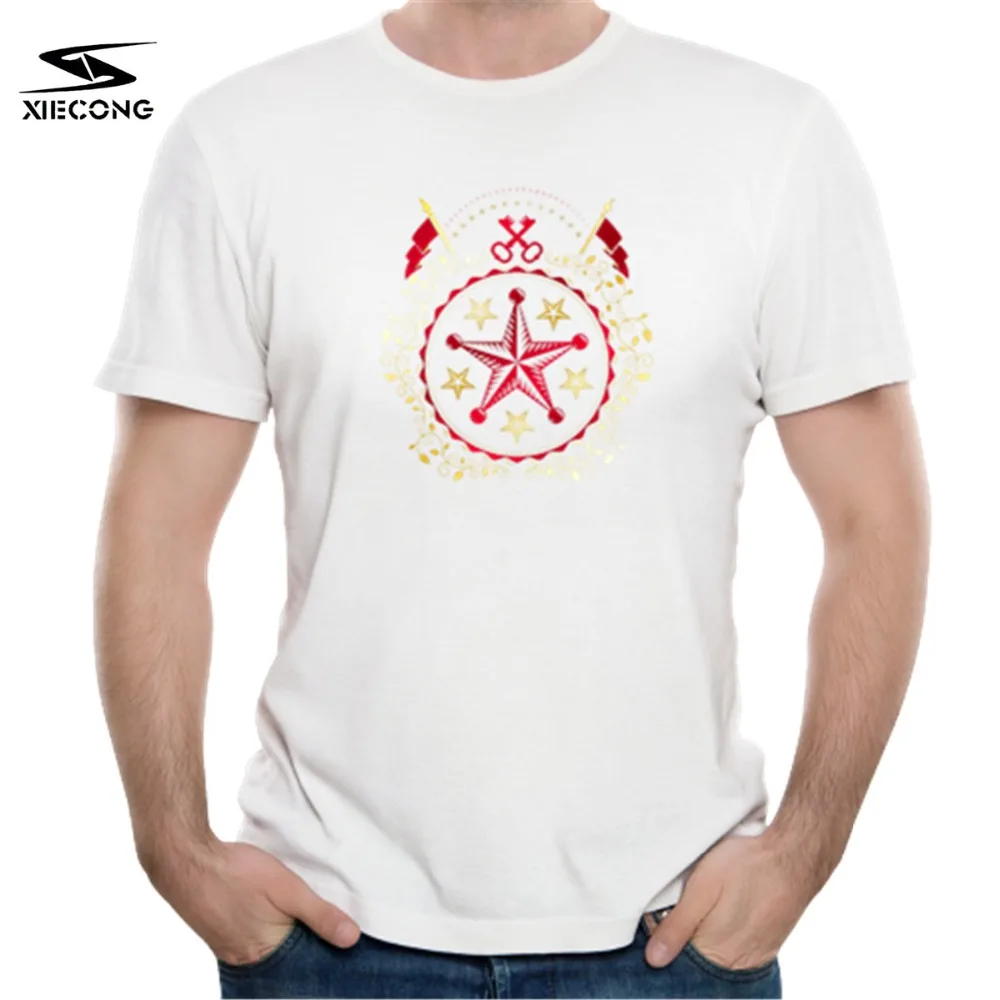 Emblem 100% Pure Cotton Graffiti printing Men High Quality Short Sleeve Breathable Comfort Clothing LQ-LL-5-190-LL-5 | Мужская одежда