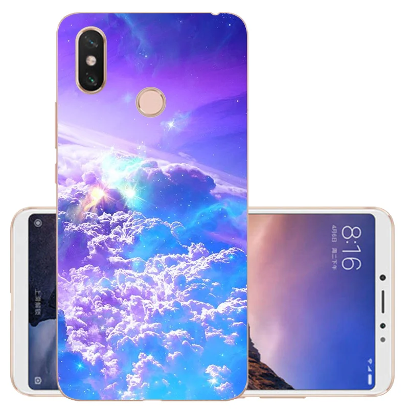 Чехол Caseriver для Xiaomi Mi Max 3 мягкий силиконовый чехол с рисунком Max3 задняя крышка 6 9