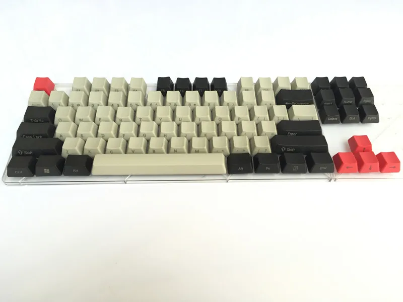 Классный джаз черный серый смешанный плотный PBT 104 87 61 ключевой колпачок OEM