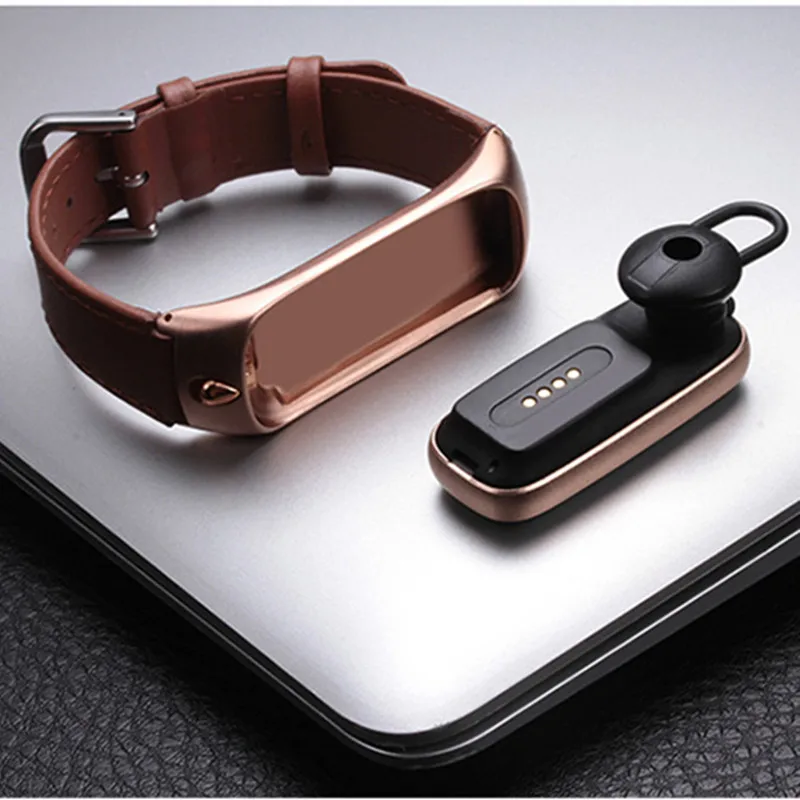 Умный браслет со съемной bluetooth гарнитурой спортивный с шагомером и монитором сна